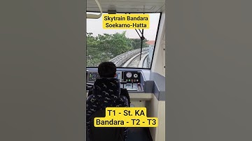 Kereta Layang Bandara Soekarno Hatta dari Terminal 1, 2, 3 dan Stasiun Kereta Api #bandara