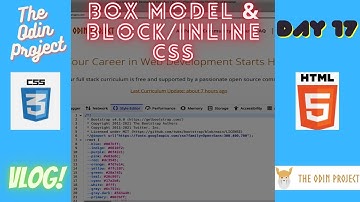 The Odin Project: Box Model & Block/Inline CSS