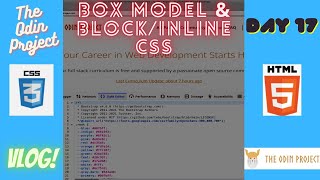 The Odin Project: Box Model & Block/Inline CSS