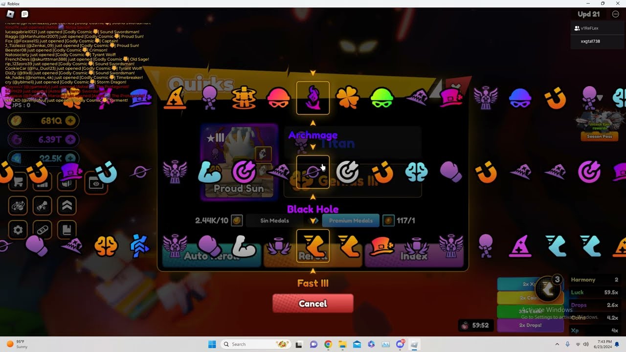 8 Cosmic Traits in 40 Seconds Anime Champions!!