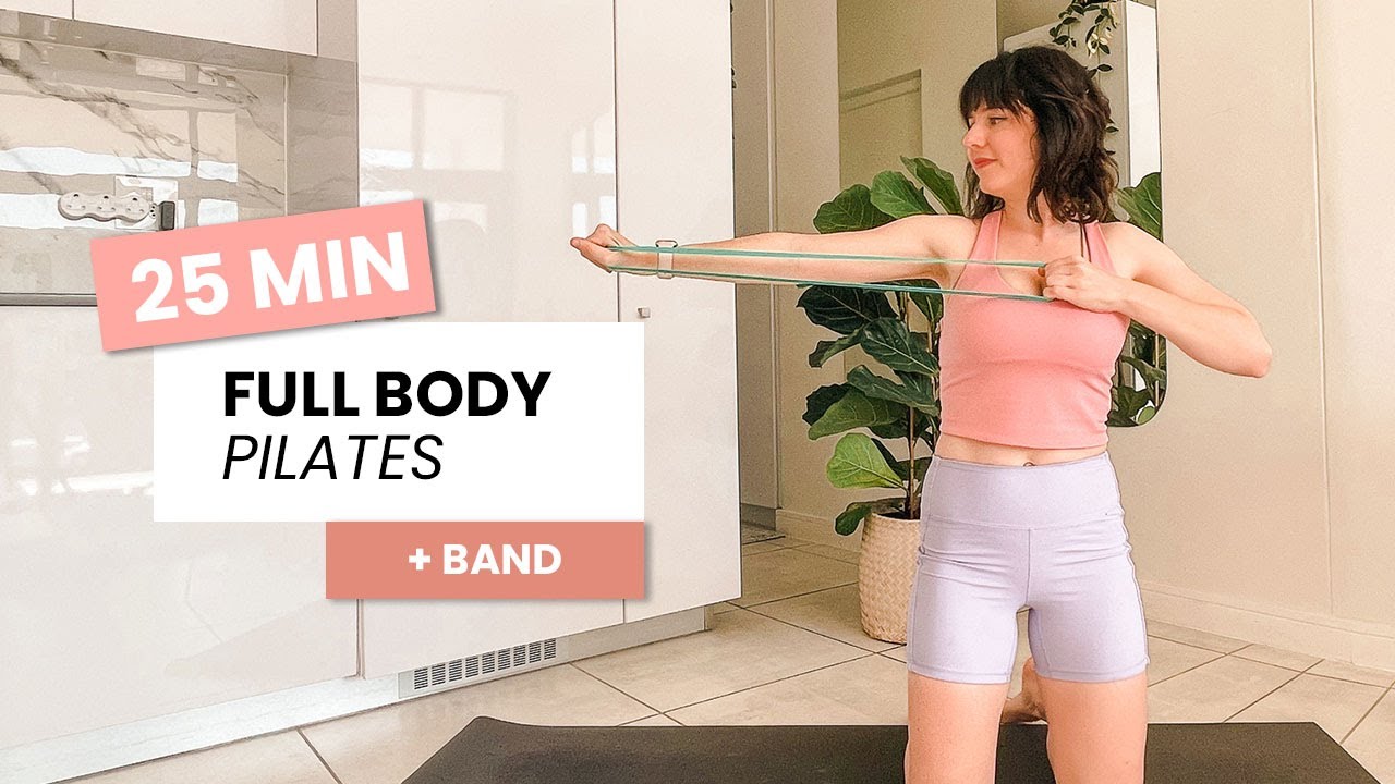 25 Min Full Body Pilates With Resistance Band Intermediate Workout YouTube