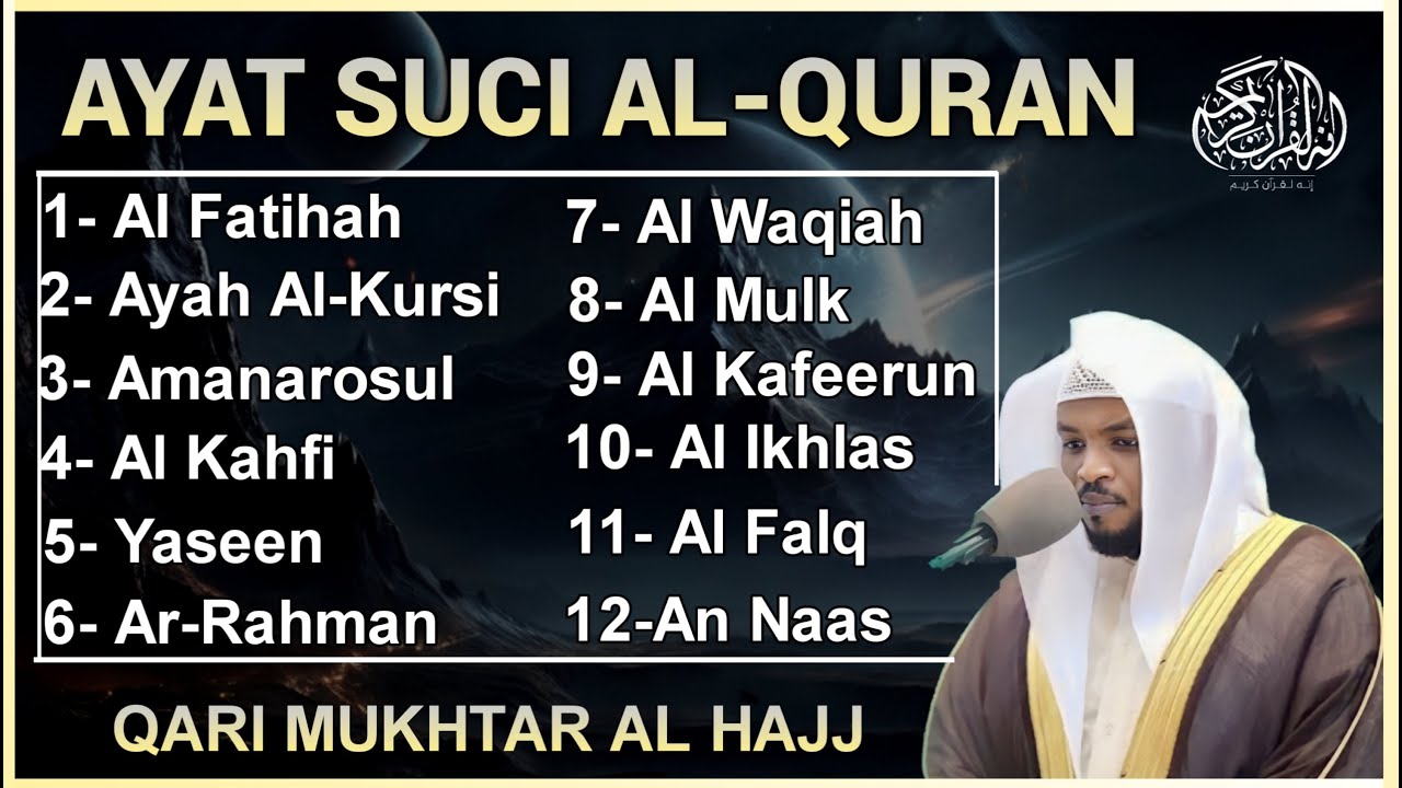 Alquran Dengan Suara Yang Sangat Indah | Alfatiha, Alkahfi,Yasin,Alwaqia,Arrahman,Almulk Almoeathat