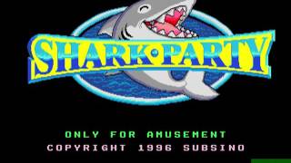 Shark Party (Subsino 1996)  Attract Mode 60fps screenshot 3