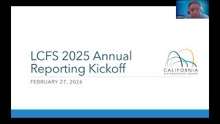 Low Carbon Fuel Standard 2025 Annual Reporting Webinar