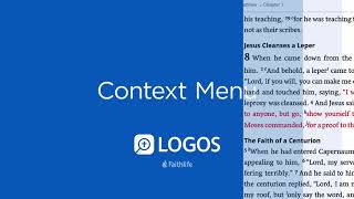 How to Use the Context Menu | Logos Bible Software