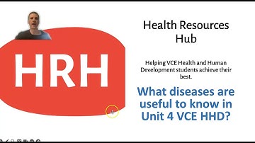 What diseases are useful to know in Unit 4 VCE Health and Human Development (HHD)?