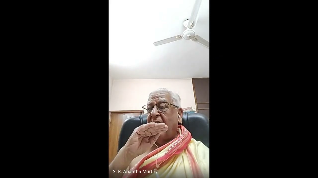 Talk No. 131 talk by Sri Anantha Murthy on Taittireeya Upanishad Shaankara Bhashya
