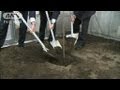 津波耐えた桜を再生シンボルに・・・閖上地区で植樹式(12/11/08)