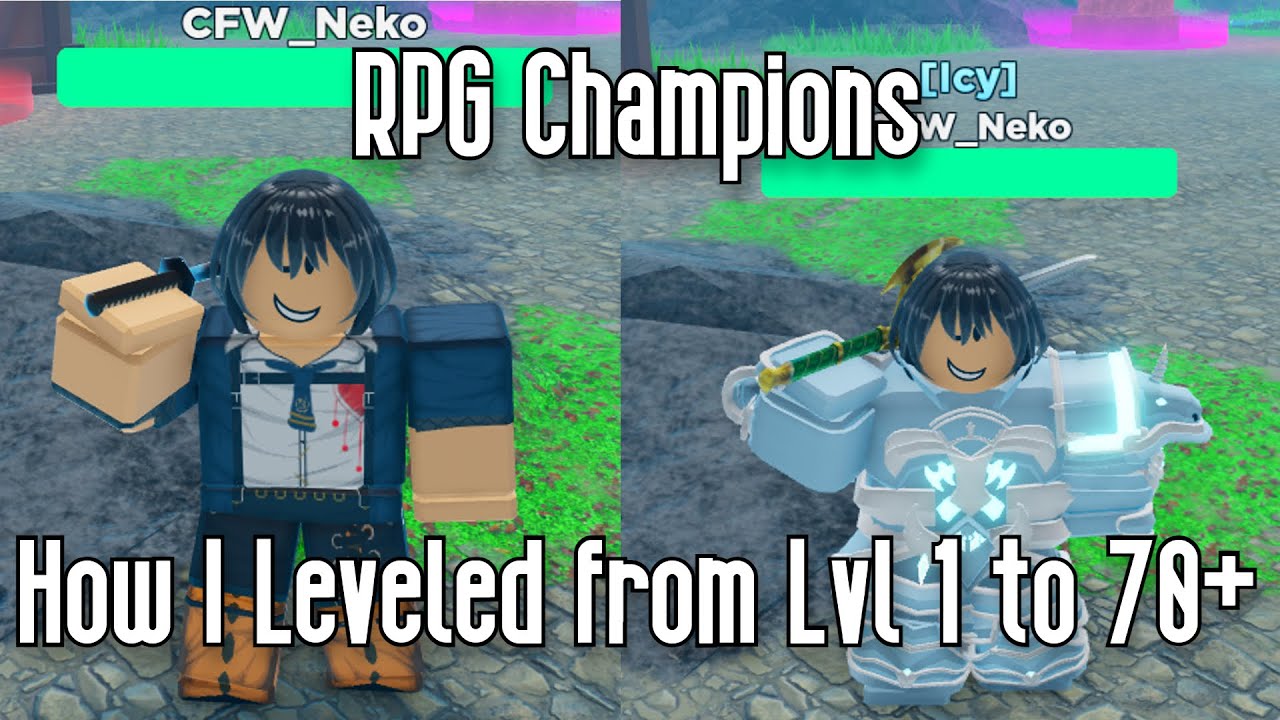 RPG CHAMPIONS - HOW I LEVELED UP IN 2 HOURS OF GAMEPLAY - ROBLOX