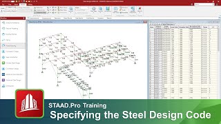 Specifying the Steel Design Code for Optimization in STAAD.Pro
