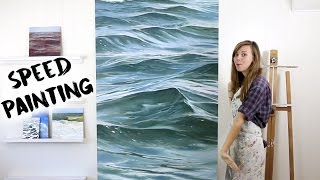 Speed Painting Time Lapse Waves