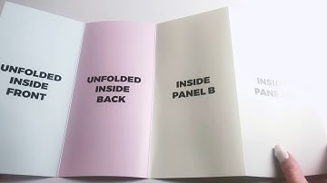 Double Parallel Fold  - 4 Panel Folding Example - How to fold a Double Parallel fold pattern