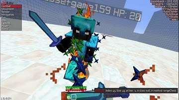 Hacking on minecraft server (block drop ) Hacked client #2