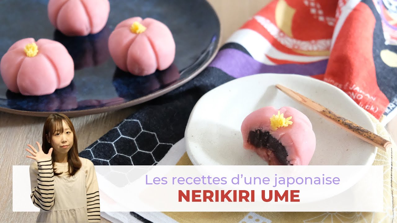 Recette Nerikiri Fleur de prunier | Les Recettes d'une Japonaise | 練り切り