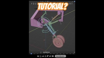 SHOULD I DO A TUTORIAL? ✈️ #b3d #blender #rigging #tutorial #airplane #landinggear