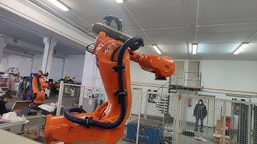 Industrial robot ABB IRB7600-500 at Eurobots