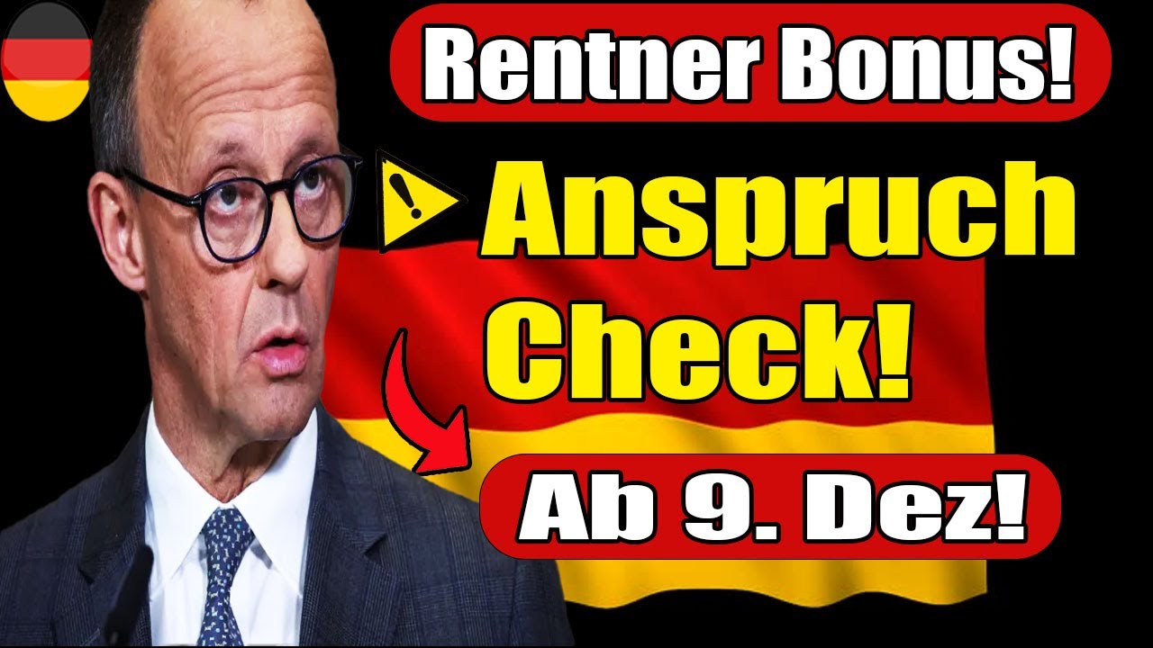 Ab 9. Dezember: Einmalzahlung für Rentner – Wer Anspruch hat"