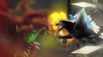 Spacegodzilla Vs. Destoroyah | Sticknodes Animation (1/2)