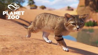 GATO-DO-DESERTO - RINOCERONTE NEGRO - DROMEDARIO E MAIS - Planet Zoo e a NOVA DLC  Arid Animal Pack