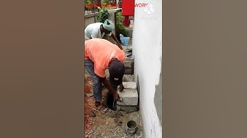 brick work #shorts #youtube shorts #shorts video #shorts feed #building construction 🤔🥰