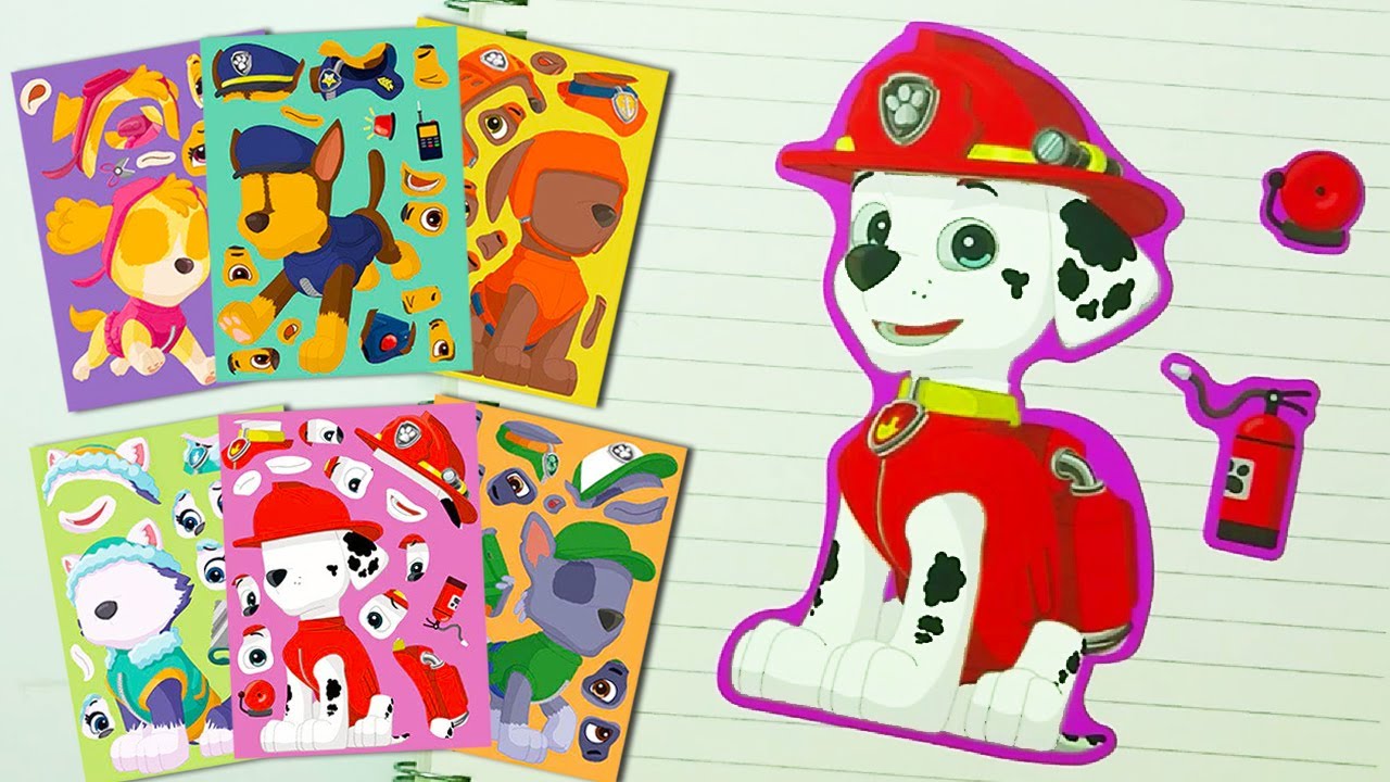 Satisfying ASMR Paper Craft DIY Paw Patrol Ultimate Rescue Collection 🛠️ Marshall, Skye, Chase,...