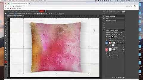 Photopea Tutorial  - FlatLay Throw Pillow Mockup