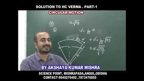 Q.No. 19  CIRCULAR MOTION OF (H C Verma) Concept of Physics