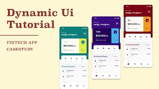 Dynamic UI Tutorials- Adobe XD | Quick Fintech App Ui Guide screenshot 5