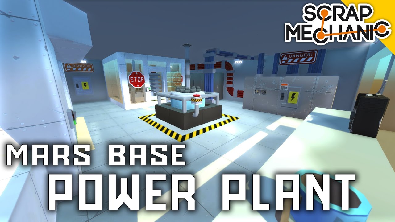 POWER PLANT AND WATER PURIFICATION STATIONS, Mars Base, Scrap Mechanic