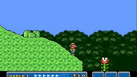 SMB3 for Super Mario All-Stars Custom Level #211 - Vine Valley