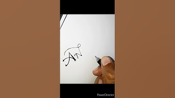 How to write Anu #shorts #youtubeshorts #anu #calligraphy #viral