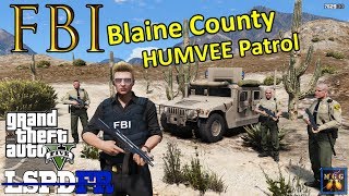 FBI Patrol in an Up Armored Humvee Blaine County | GTA 5 LSPDFR Episode 365 screenshot 1