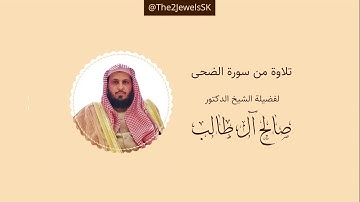 تلاوة من سورة الضحى | الشيخ د. صالح آل طالب