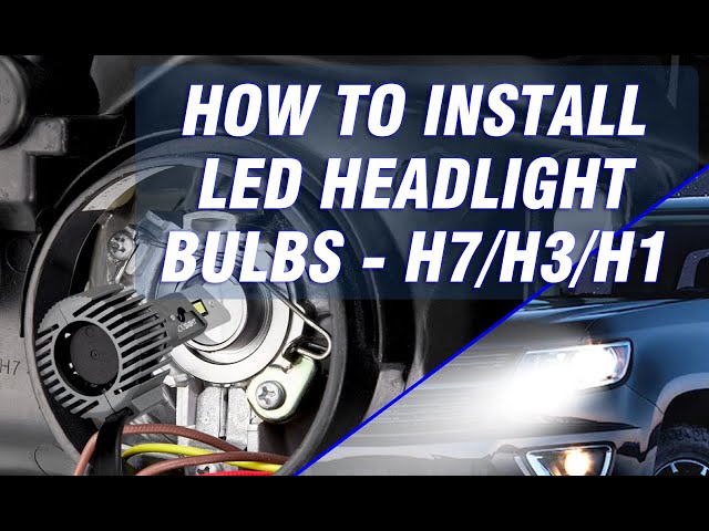 How to install led headlight bulbs - H7/H3/H1 - Novsight Auto Lighting 