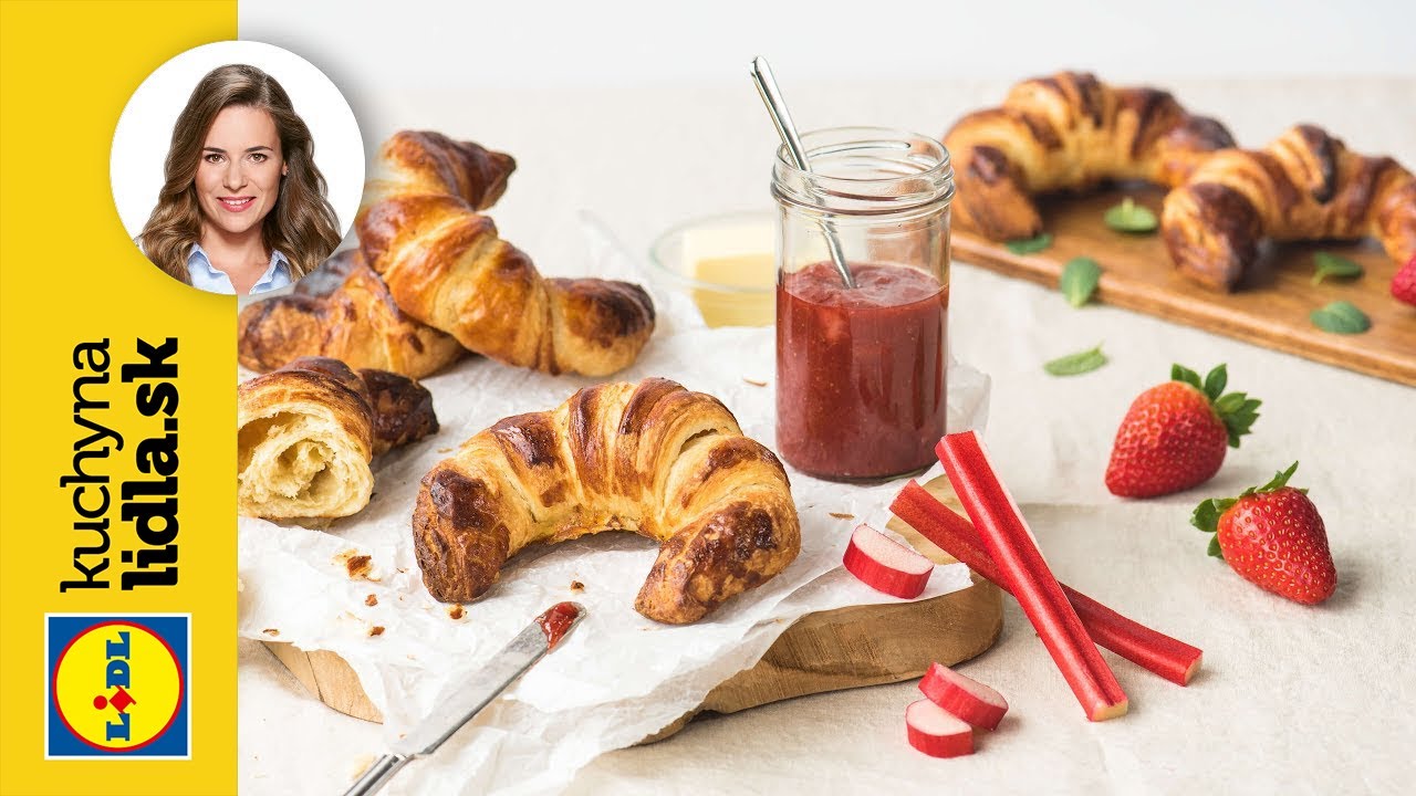 Croissant s rebarborovo - jahodovým džemom | Veronika Bušová | Kuchyňa Lidla