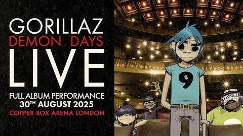 Gorillaz Demon Days Live FULL ÁLBUM PERFORMANCE - Copper Box Arena London 