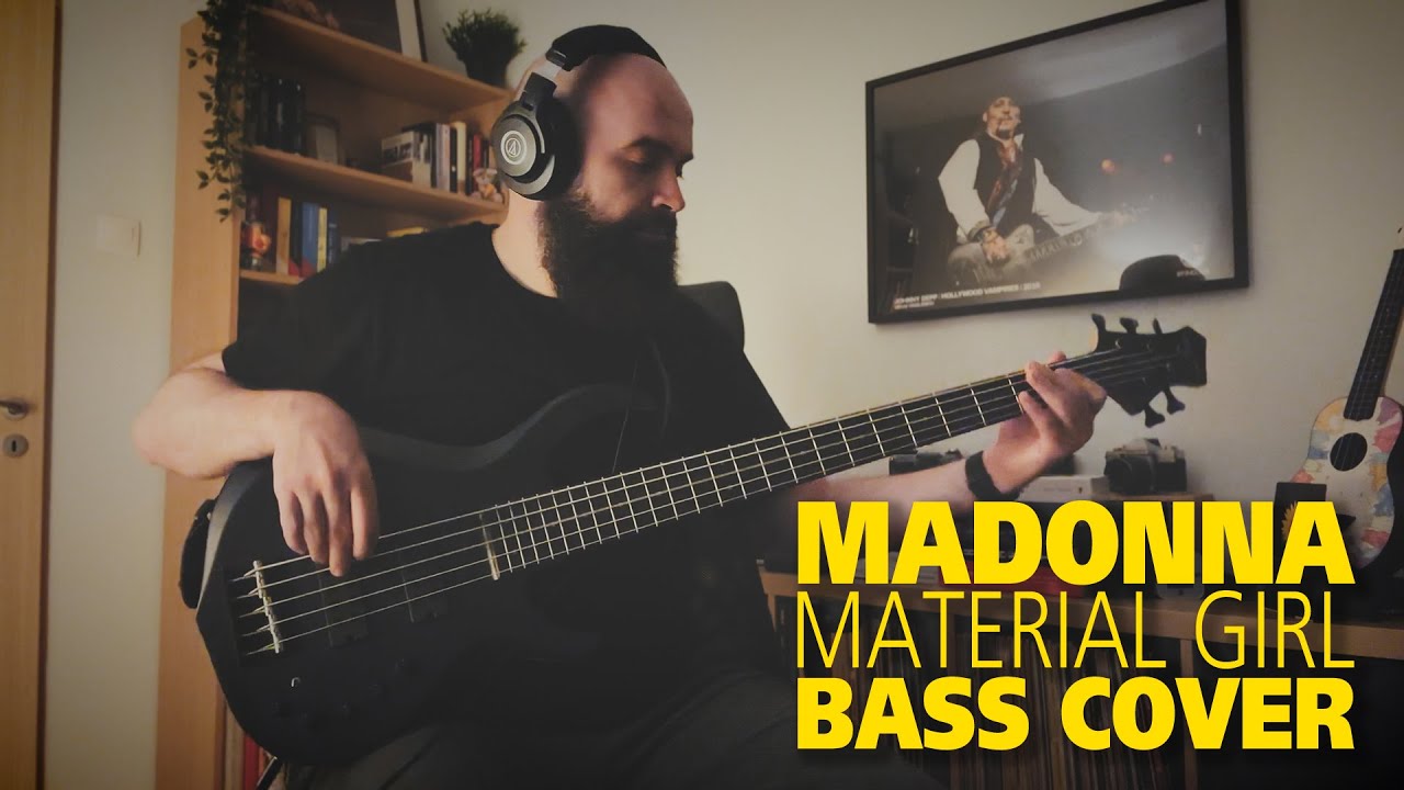 Madonna Material Girl BASS COVER YouTube