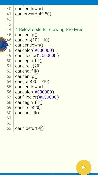 make car 🚗 using python turtle - YouTube
