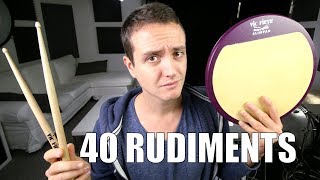 All 40 Rudiments - Daily Drum Lesson
