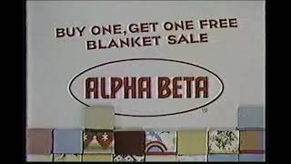 Alpha Beta Blanket Sale Commercial 1983
