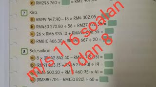 Tahun 5 : m/s 116 buku teks | tambah tolak darab bahagi wang | Operasi gabung Tahun 5 : m/s 116 buku teks | tambah tolak darab bahagi wang | Operasi gabung