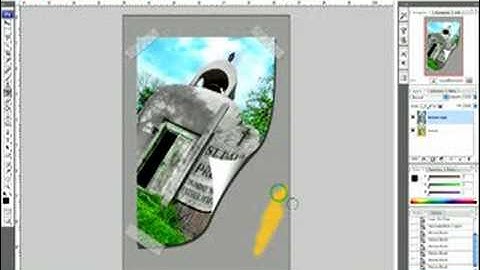 Photoshop CS3 Tutorial: Color Inverse Tutorials : History Brush & Adjustment Layers in Photoshop CS3
