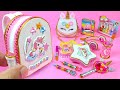 DIY Miniature Unicorn Back to School Supplies Barbie Hacks and Crafts for Dollhouse Unicorn Rainbow