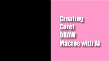 Creating CorelDRAW Macros with AI