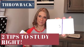 2 Tips to Start Studying Right! | #ThrowbackThursday