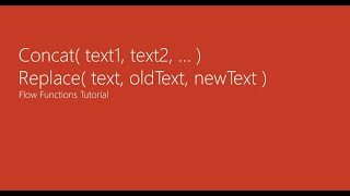 Friday Functions Series | Beginner Functions - Concat() and Replace()