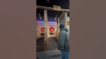 Working on my axe 🪓 throwing skills!