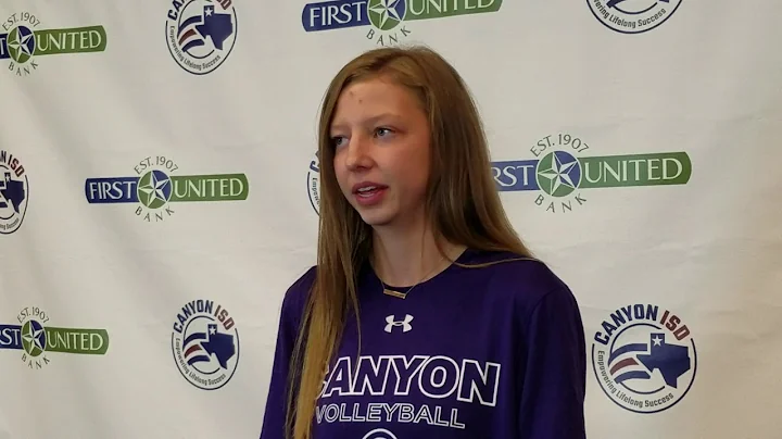 Canyon volleyball player Emma Crenshaw