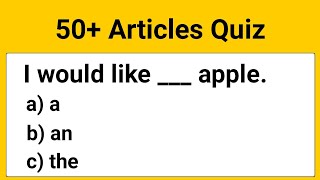 Articles Quiz | English Grammar | Grammar Test screenshot 2