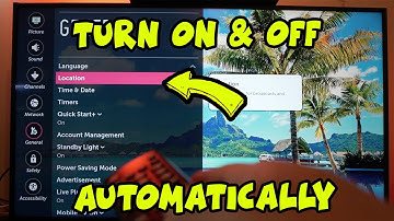 LG Smart TV How To Automatically Turn OFF & ON
